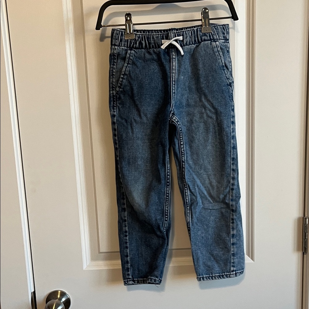 H&M Kids Blue Jeans with White Drawstring